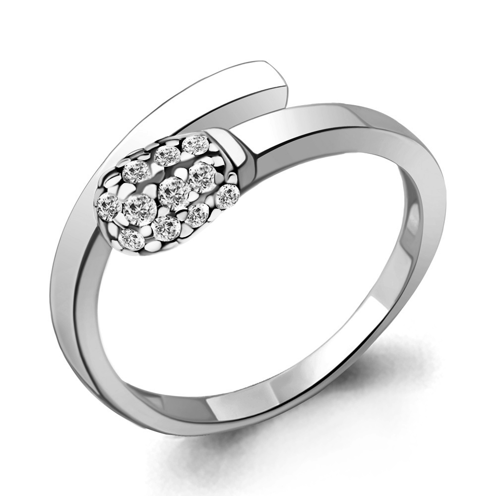 

Кольцо из серебра с фианитом Aquamarine Aquamarine 68627А_925_р р. 18,5, 68627А_925_р
