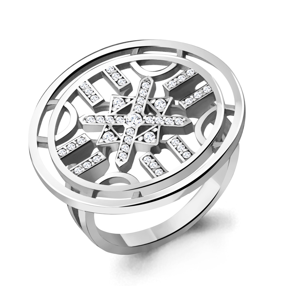 

Кольцо из серебра с фианитом Aquamarine Aquamarine 68626А_925_р р. 18,5, 68626А_925_р