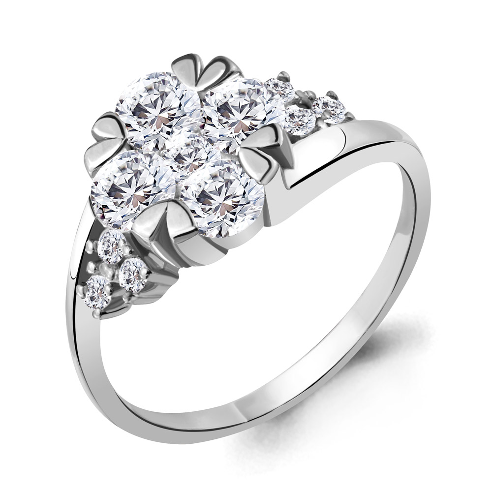 

Кольцо из серебра с фианитом Aquamarine Aquamarine 68618А_925_р р. 17,5, 68618А_925_р