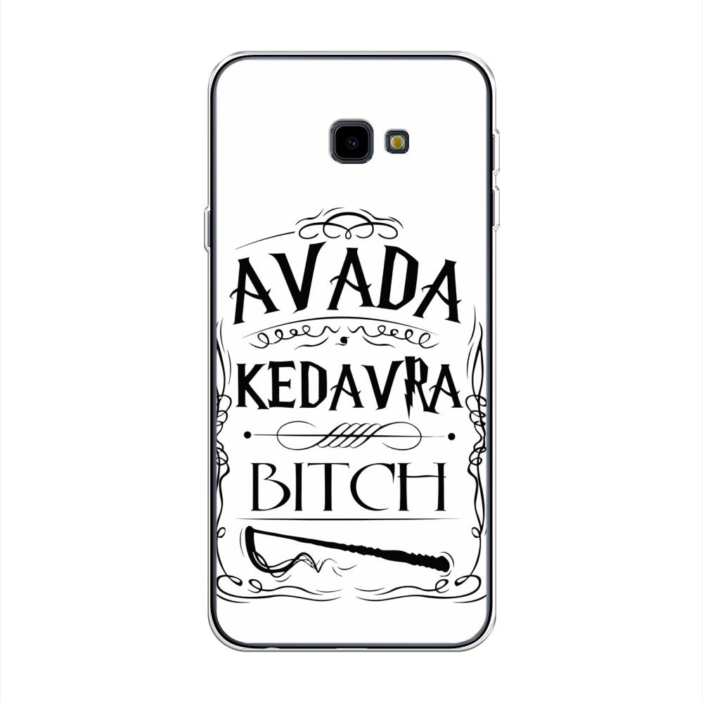 

Чехол на Samsung Galaxy J4 Plus 2018 "Avada kedavra bitch", Белый;серый;черный, 26850-6