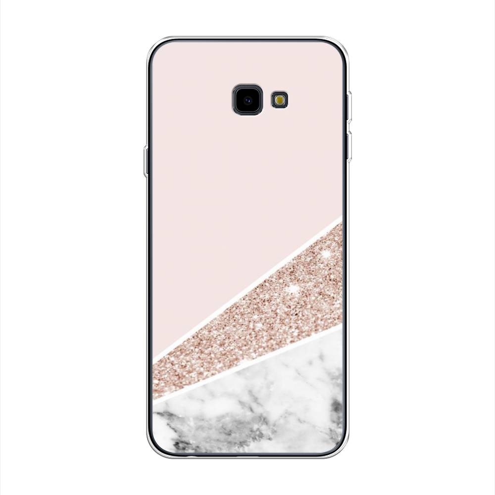 

Чехол на Samsung Galaxy J4 Plus 2018 "Блестящий розовый мрамор", 26850-3