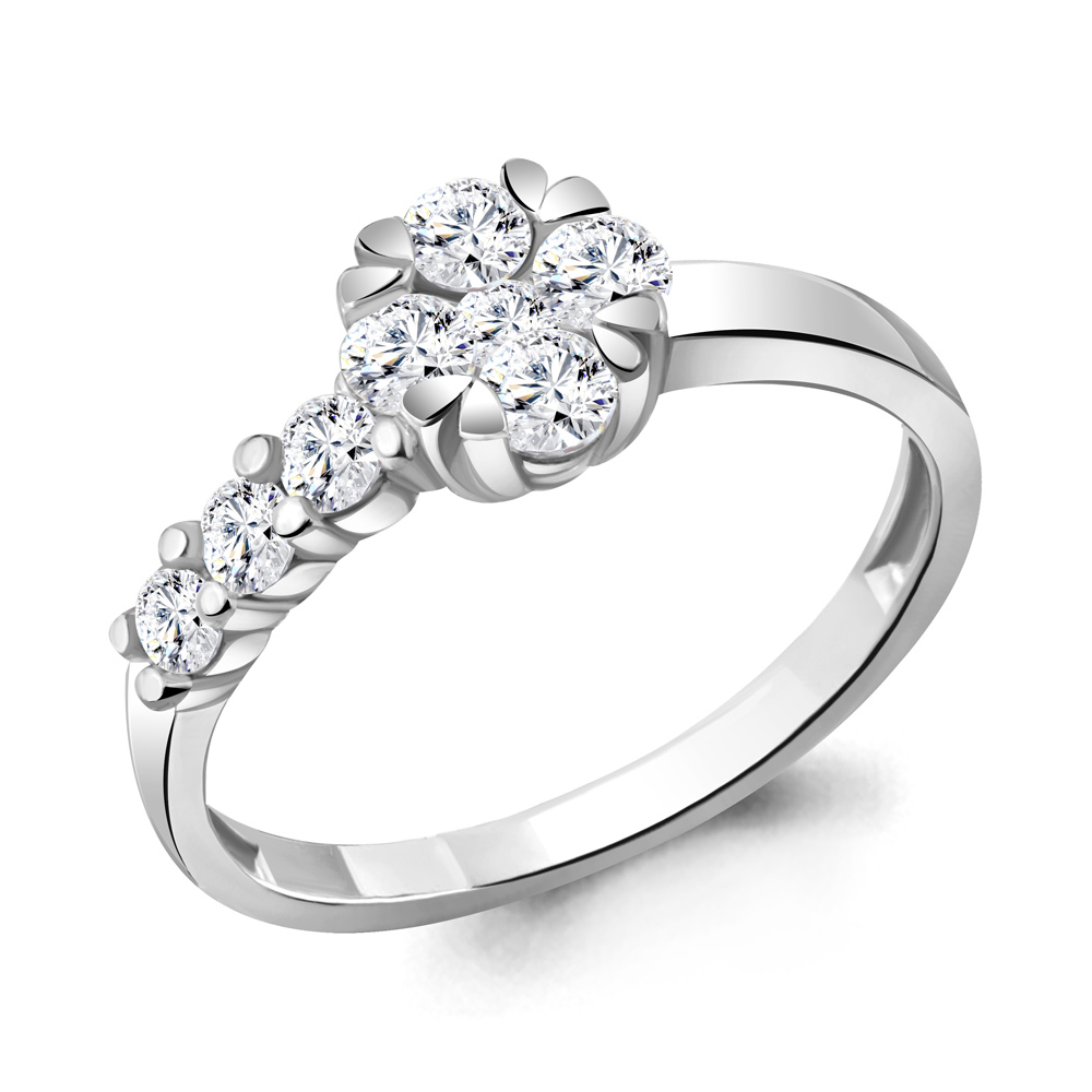 

Кольцо из серебра с фианитом Aquamarine Aquamarine 68616А_925_р р. 17, 68616А_925_р