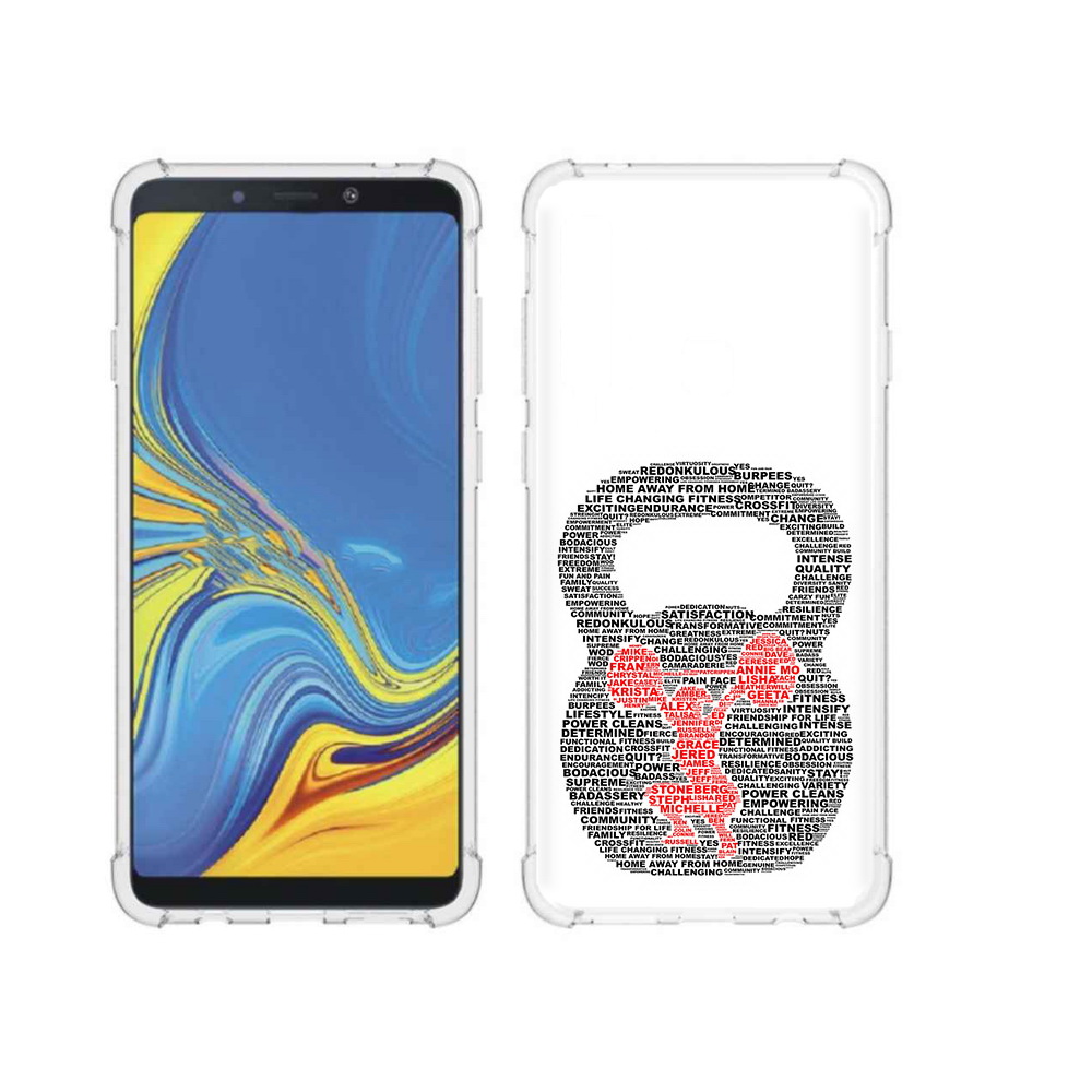 

Чехол MyPads Tocco для Samsung Galaxy A9 бодибилдинг гиря из слов (PT118683.560.232), Прозрачный, Tocco