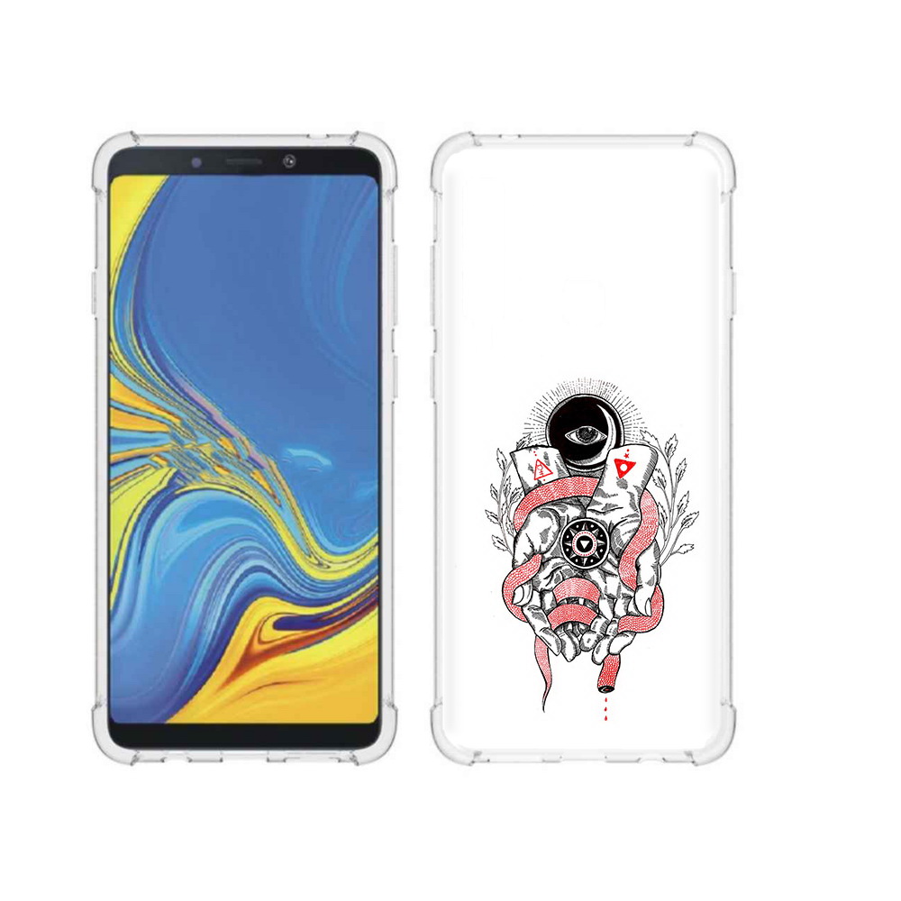 

Чехол MyPads Tocco для Samsung Galaxy A9 абстрация связанные руки (PT118683.560.213), Прозрачный, Tocco