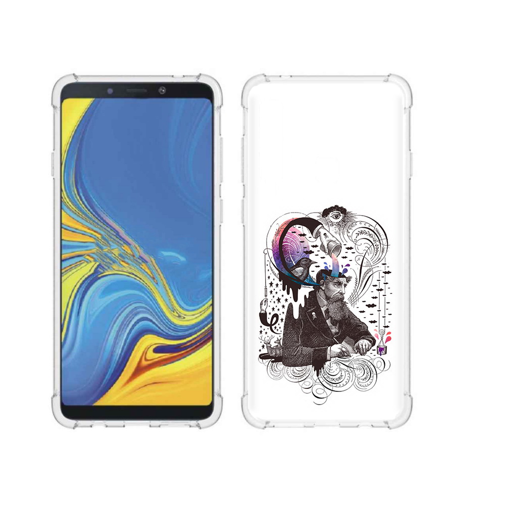 

Чехол MyPads Tocco для Samsung Galaxy A9 абстракция думающий мужчина (PT118683.560.210), Прозрачный, Tocco