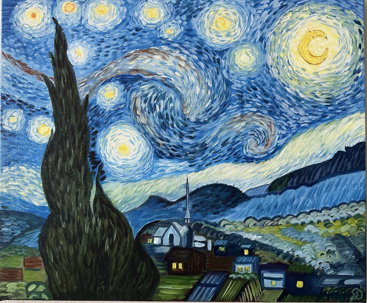 

Картина Художник А.В. Горохова Звездная ночь, 50*60