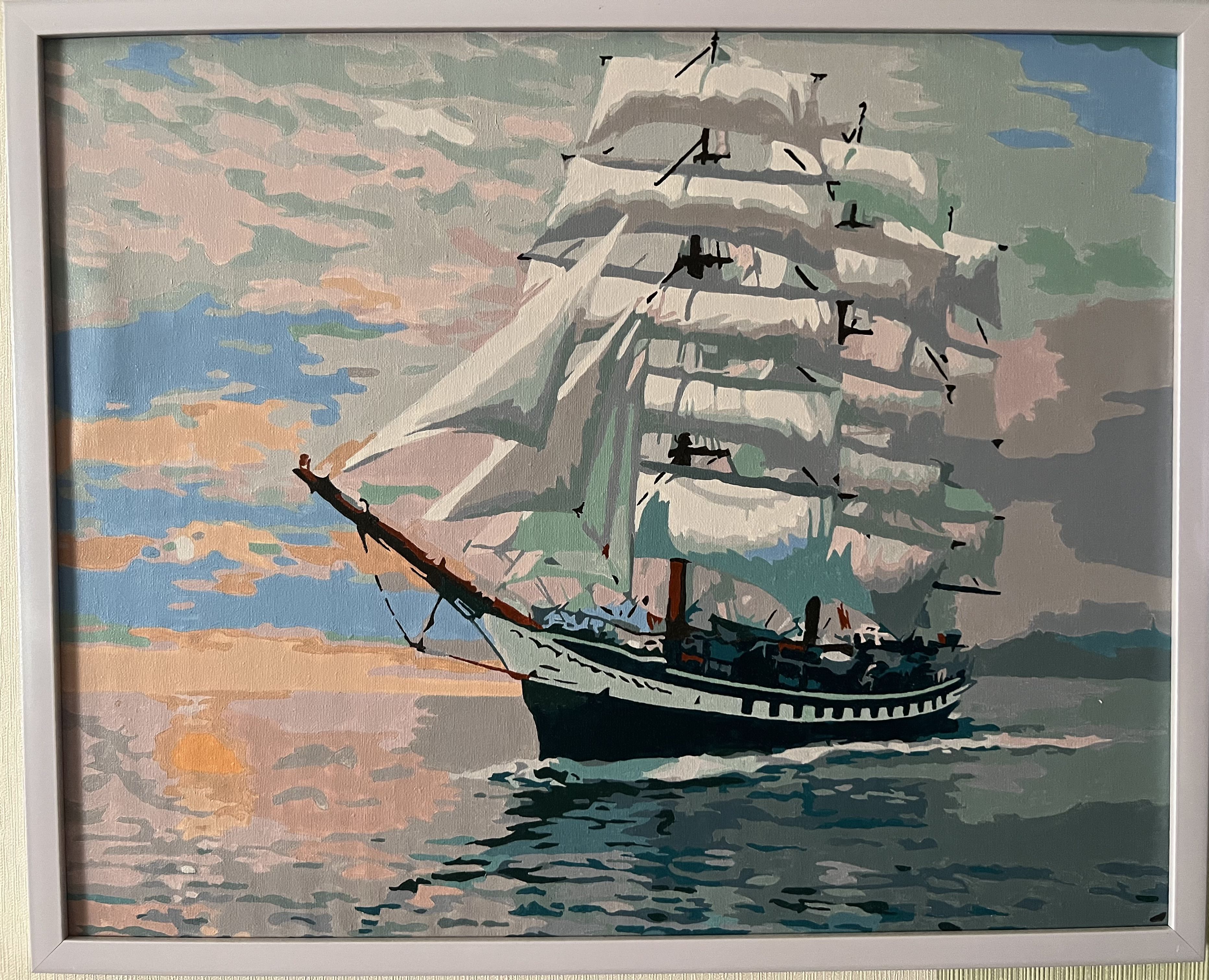 

Картина Художник А.В. Горохова Парусник, 40*50