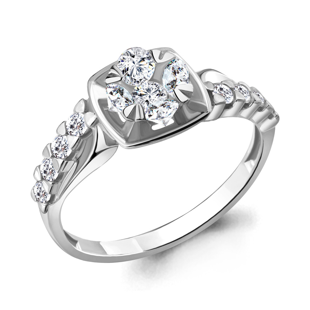 

Кольцо из серебра с фианитом Aquamarine Aquamarine 68573А_925_р р. 16, 68573А_925_р