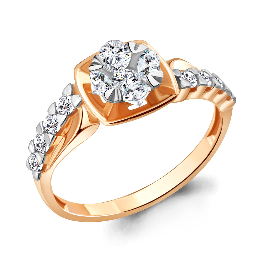 

Кольцо из серебра с фианитом Aquamarine Aquamarine 68573А_925_з р, 68573А_925_з