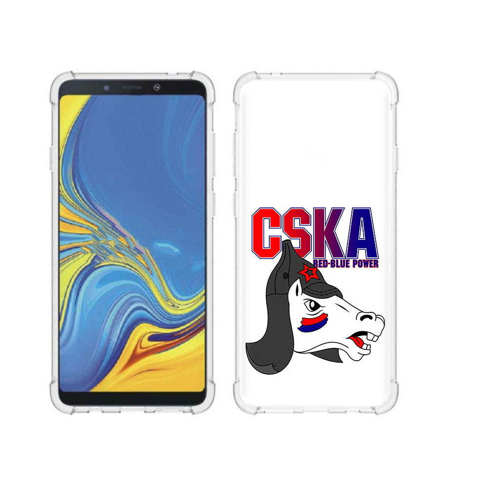 

Чехол MyPads Tocco для Samsung Galaxy A9 ФК ЦСК лошадка россия (PT118683.560.179), Прозрачный, Tocco