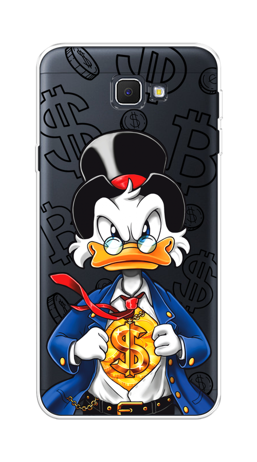 

Чехол на Samsung Galaxy J5 Prime 2016 "Scrooge Goldman", Черный;белый;синий, 22950-1