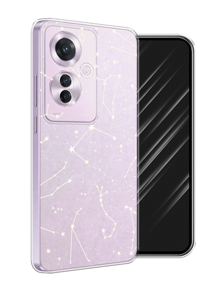 

Чехол Awog на Oppo Reno 11F "Созвездия", Прозрачный;серый;бежевый, 2516650-1