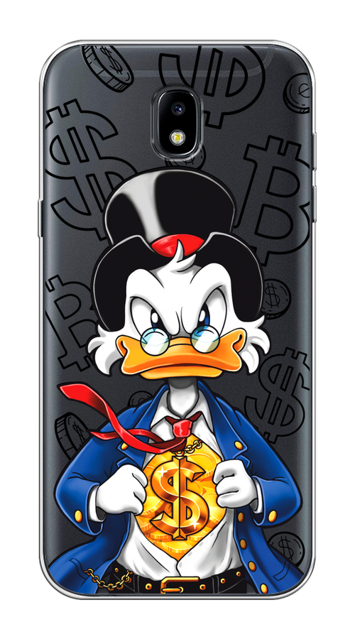 

Чехол на Samsung Galaxy J5 2017 "Scrooge Goldman", Черный;белый;синий, 22850-1