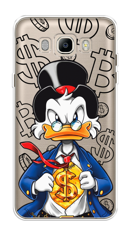 

Чехол на Samsung Galaxy J5 2016 "Scrooge Goldman", Черный;белый;синий, 22750-1