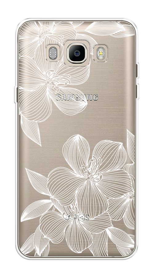 

Чехол на Samsung Galaxy J5 2016 "Крокус", Белый;прозрачный, 22750-1