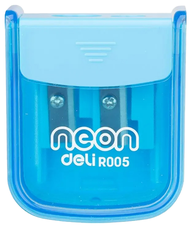 Точилка ручная Neon с контейнером 2 отверстия в ассортименте (цвет по наличию)