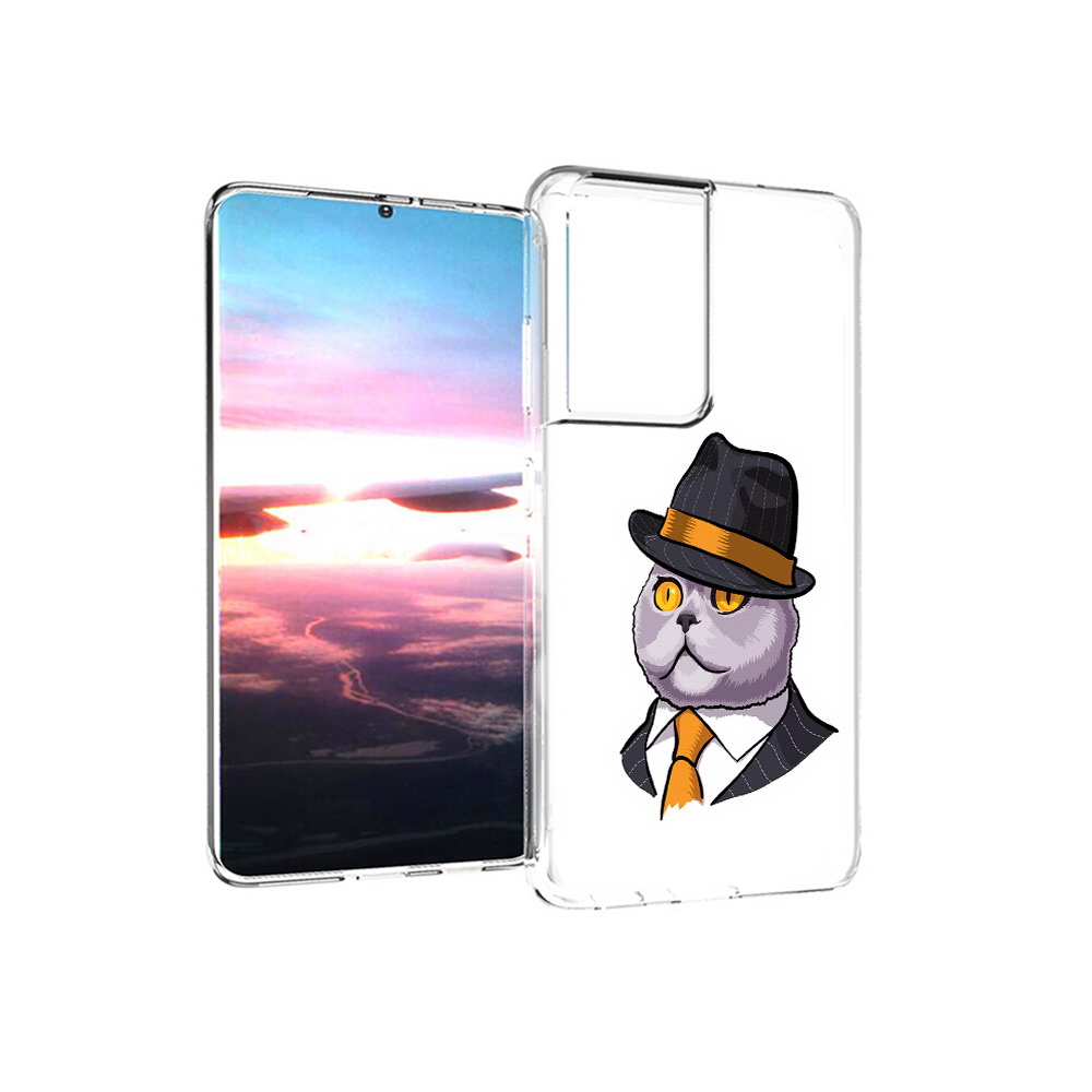 

Чехол MyPads Tocco для Samsung Galaxy S21 Ultra британец (PT157307.497.247), Прозрачный, Tocco
