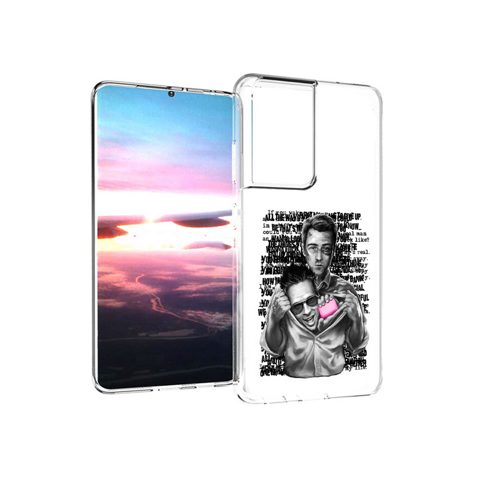 

Чехол MyPads Tocco для Samsung Galaxy S21 Ultra бойцовский клуб (PT157307.497.242), Прозрачный, Tocco