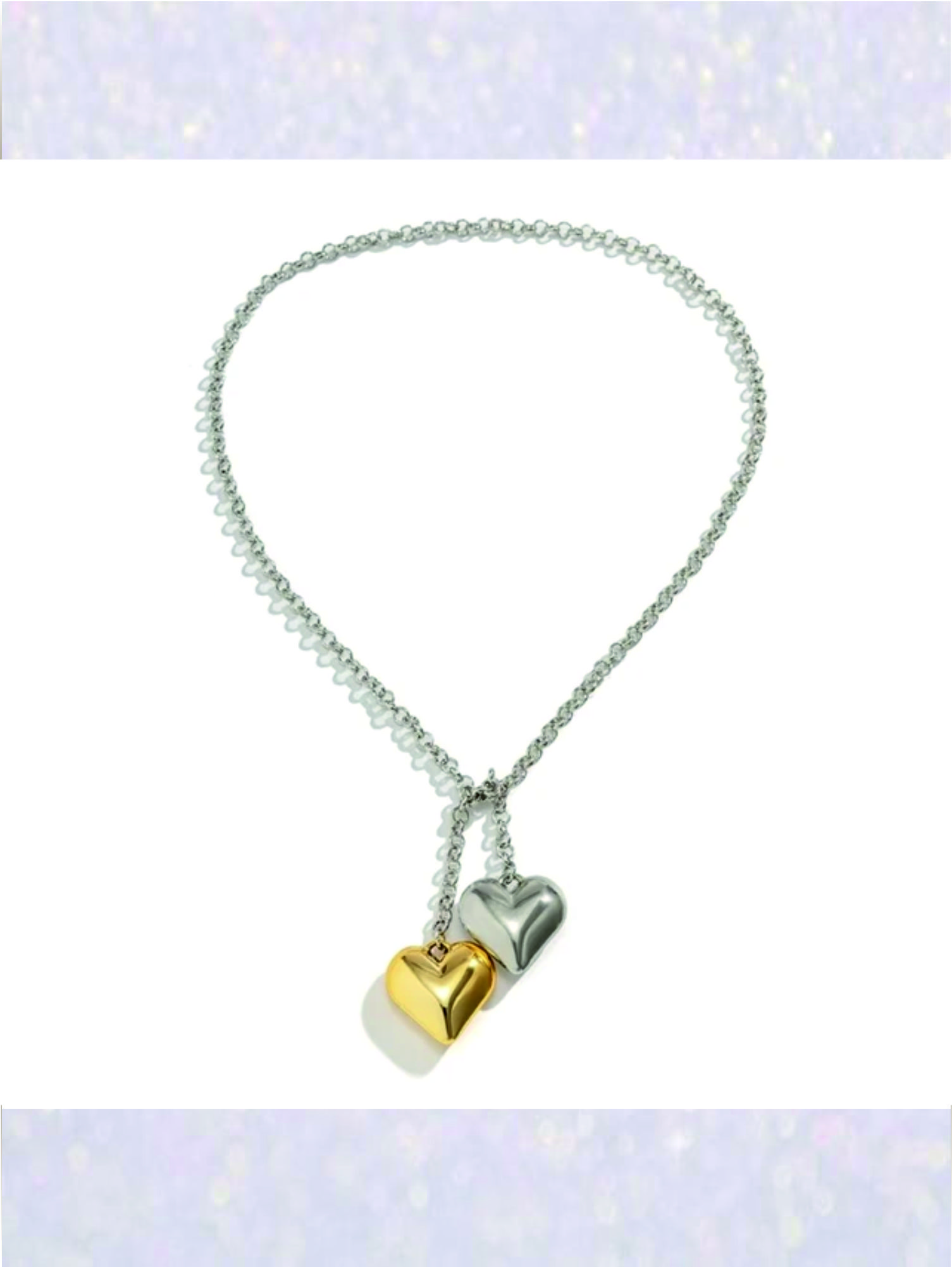 Ожерелье из бижутерного сплава 58,3 см MOLECULA сердца