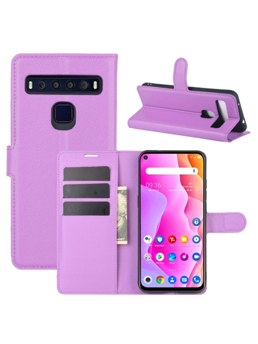 

Чехол Wallet для смартфона TCL 10L фиолетовый