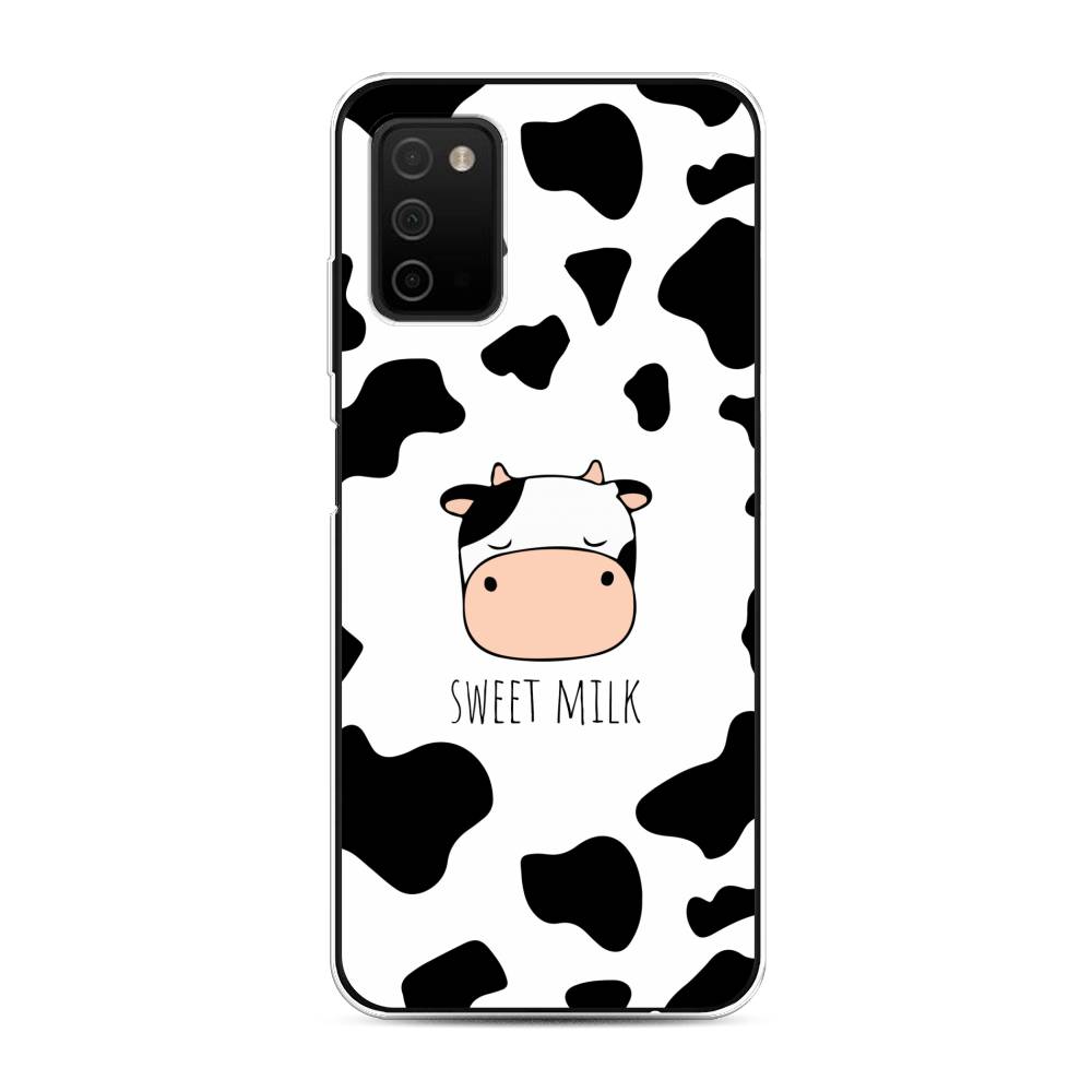 

Чехол на Samsung Galaxy A03s "Sweet milk", Розовый;белый;черный, 2103250-1