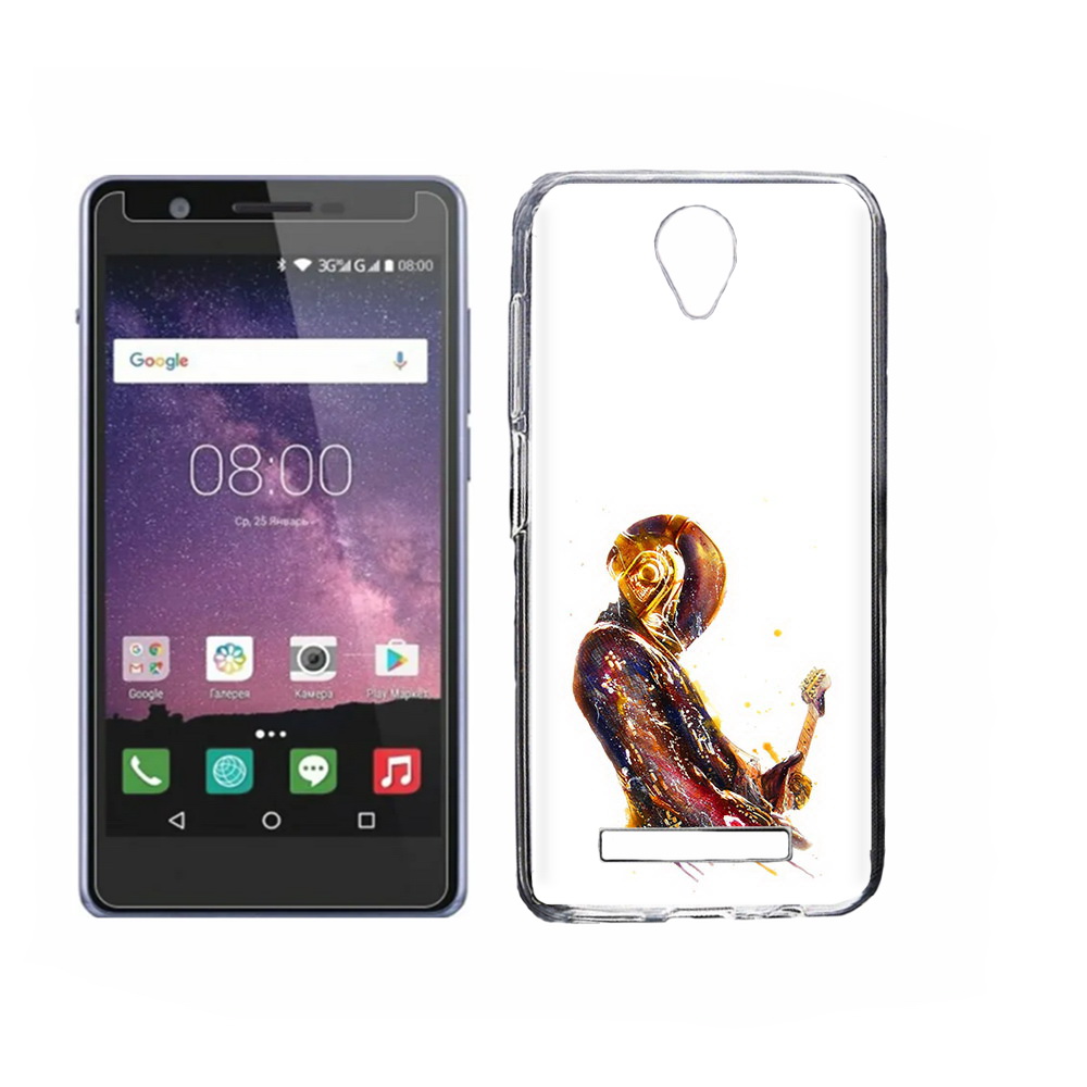 

Чехол MyPads Tocco для Philips S318 космо-музыкант, Прозрачный, Tocco