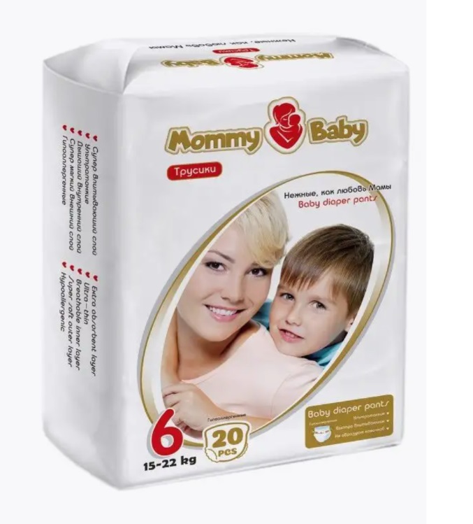Подгузники-трусики Mommy Baby 6 (15-22 кг) 20 шт