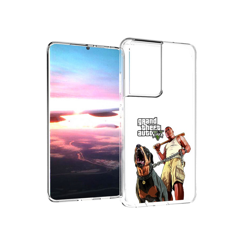 Чехол MyPads Tocco для Samsung Galaxy S21 Ultra GTA грозная собака (PT157307.497.18)