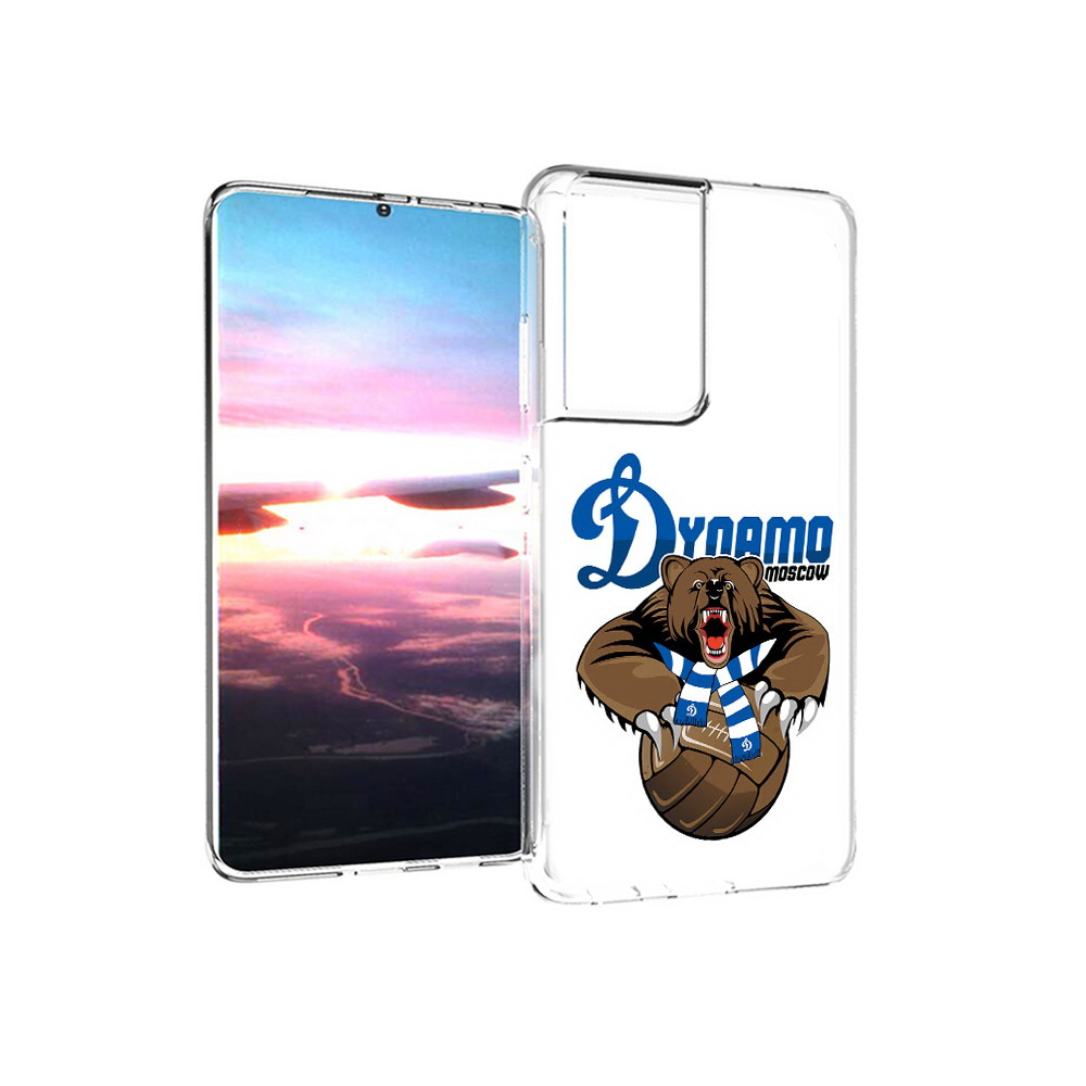 

Чехол MyPads Tocco для Samsung Galaxy S21 Ultra ФК Динамо медведь (PT157307.497.175), Прозрачный, Tocco
