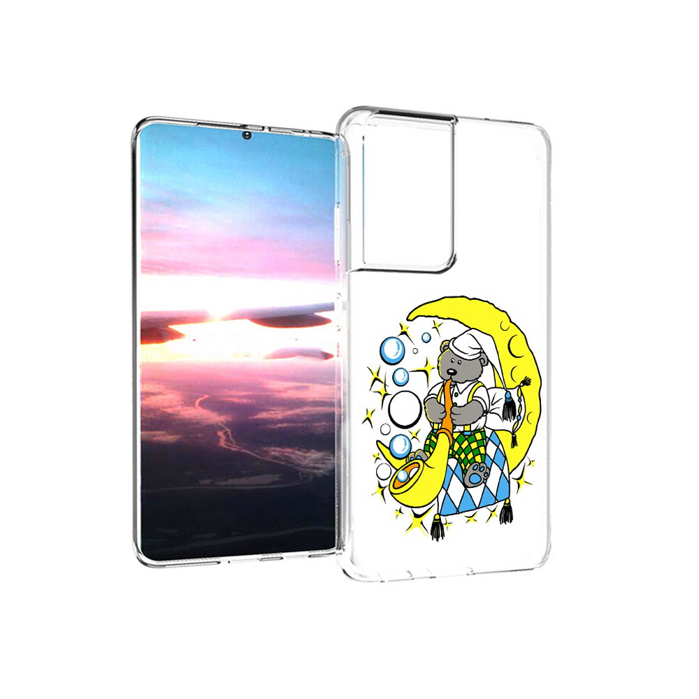 

Чехол MyPads Tocco для Samsung Galaxy S21 Ultra Сырная луна (PT157307.497.167), Прозрачный, Tocco