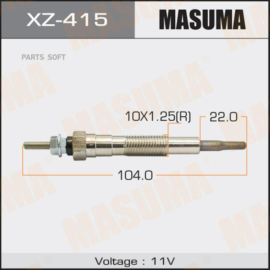 

Свеча накаливания MAZDA 96- 2.2-2.7D MASUMA XZ-415