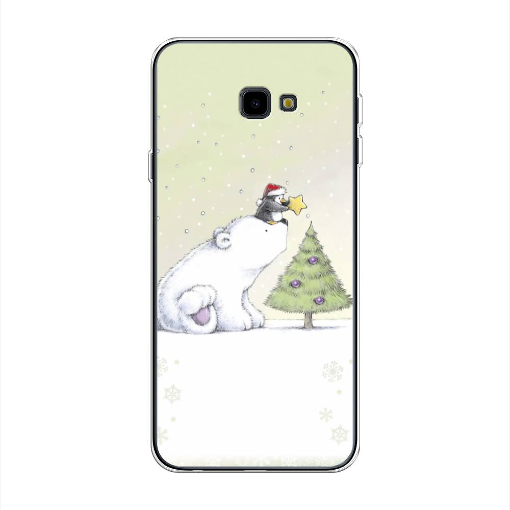 

Чехол на Samsung Galaxy J4 Plus 2018 "Украшение елки", Белый;бежевый, 26850-5