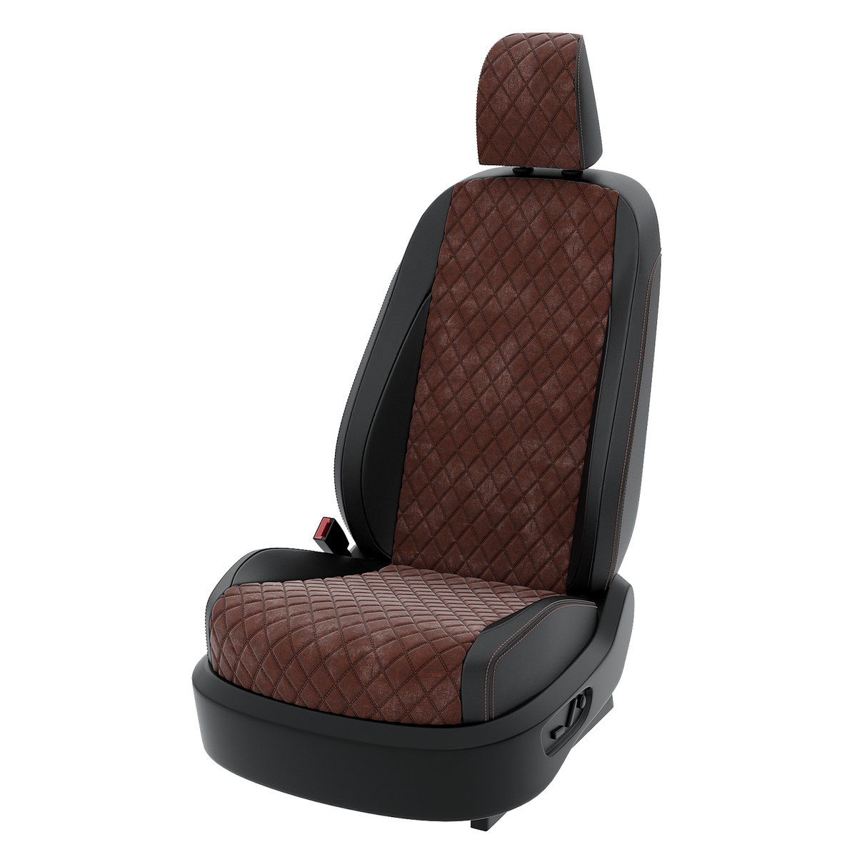

Чехлы на сиденья Центр Авточехлов для Renault Megan 3 CNTRA1486F-С2-574 Алькантара ромб, Коричневый;черный, CNTRA1486