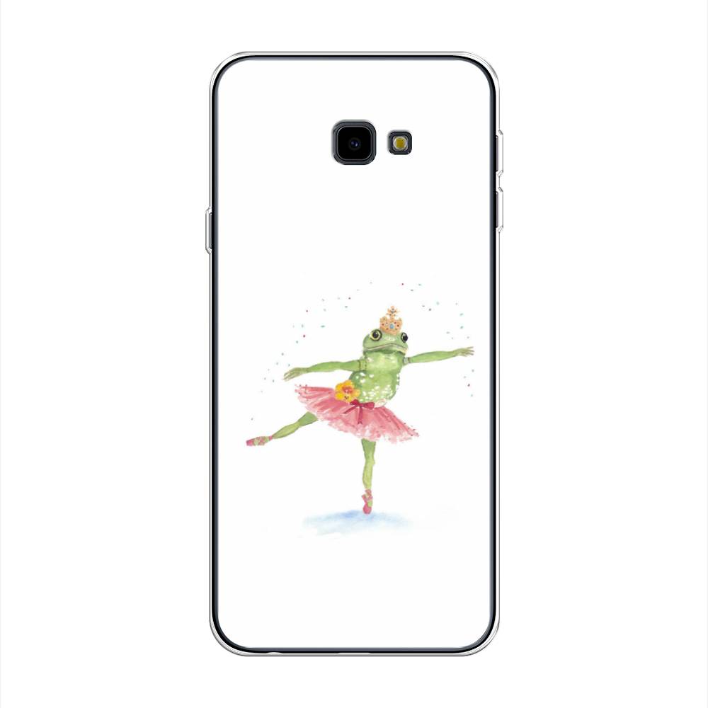 

Чехол на Samsung Galaxy J4 Plus 2018 "Лягушка-балерина", Зеленый, 26850-4