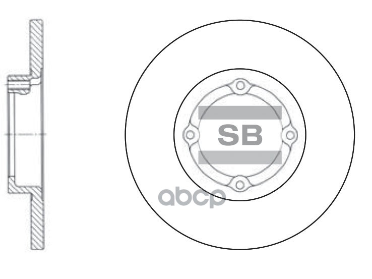 Диск Тормозной Sd3010 (96320531, 96284392) Sangsin brake арт. SD3010