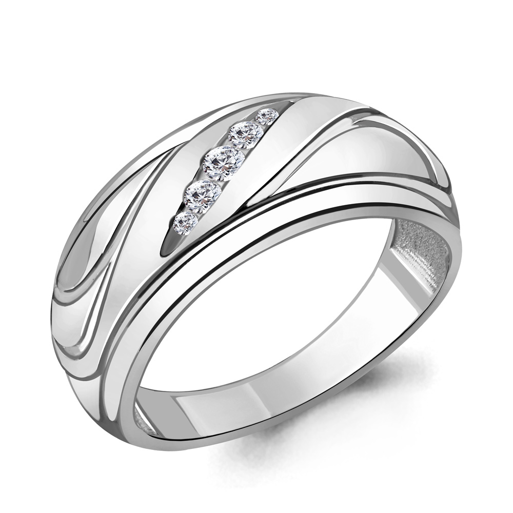 

Кольцо из серебра с фианитом Aquamarine Aquamarine 68561А_925_р р. 19, 68561А_925_р