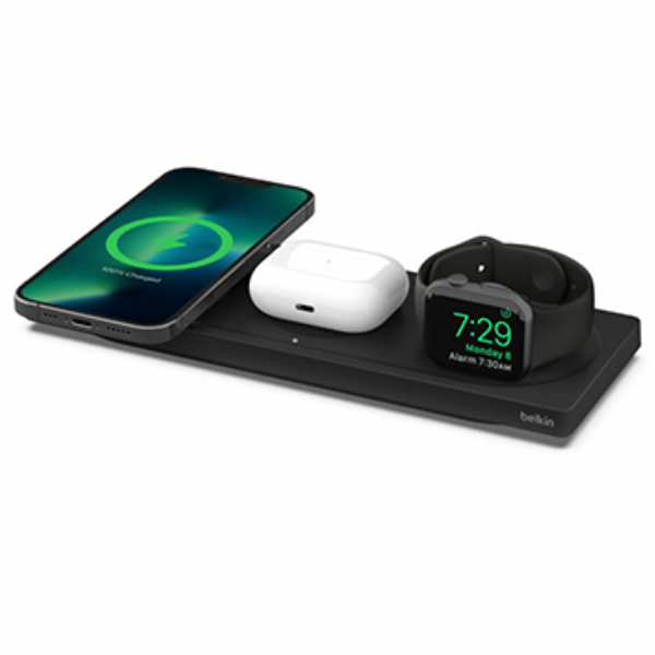 Беспроводная зарядная станция Belkin Boost Charge Pro 3-в-1 с MagSafe WIZ016VFBK черный 16990₽