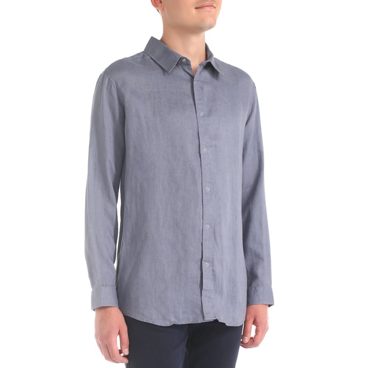 

Рубашка мужская Maison David SHIRT синяя 2XL, Синий, SHIRT