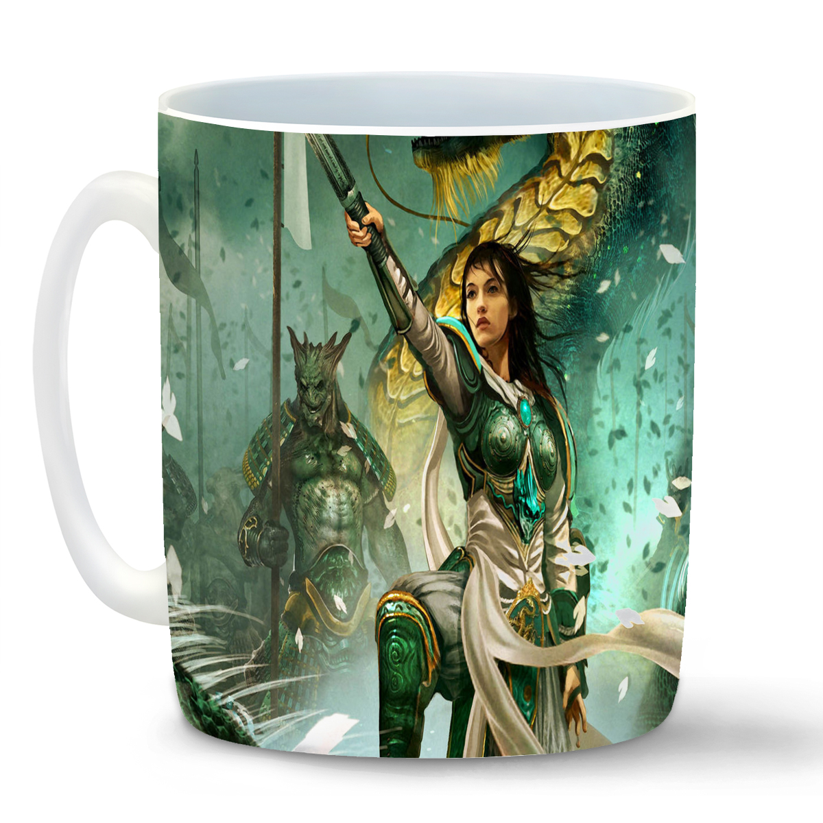 

Кружка CoolPodarok might and magic heroes 6 Воительница Дракон Войско, might and magic heroes 6 Воительница Дракон Войско