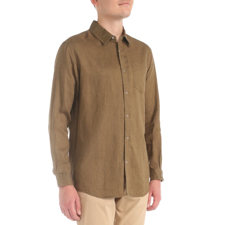

Рубашка мужская Maison David SHIRT коричневая 2XL, Коричневый, SHIRT