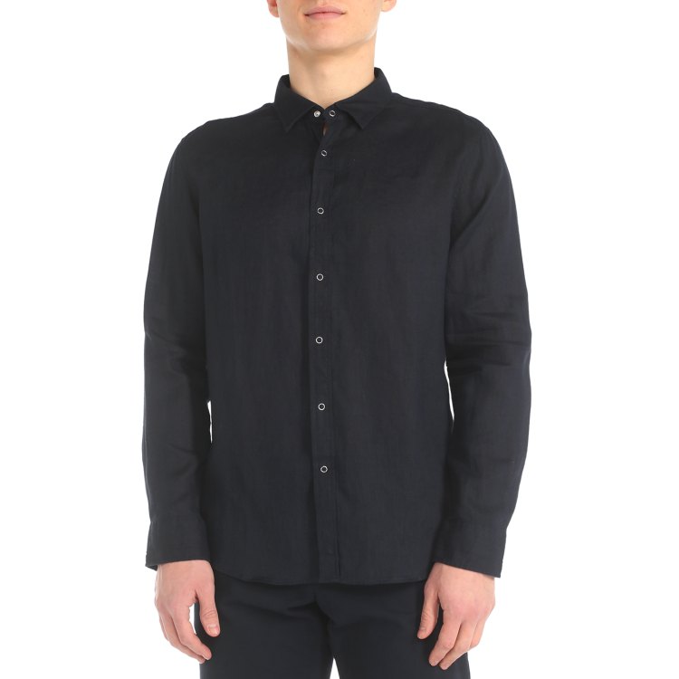 

Рубашка мужская Maison David ML2120 синяя 2XL, Черный, ML2120