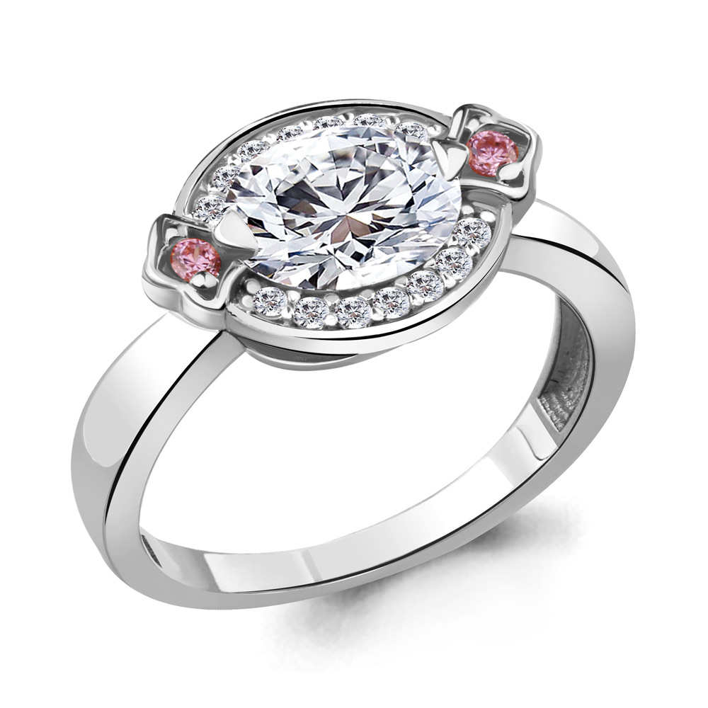 

Кольцо из серебра с фианитом Aquamarine Aquamarine 68542АВ_925_р р, 68542АВ_925_р