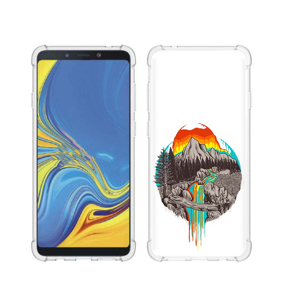 

Чехол MyPads Tocco для Samsung Galaxy A9 Радужный водопад (PT118683.560.144), Прозрачный, Tocco