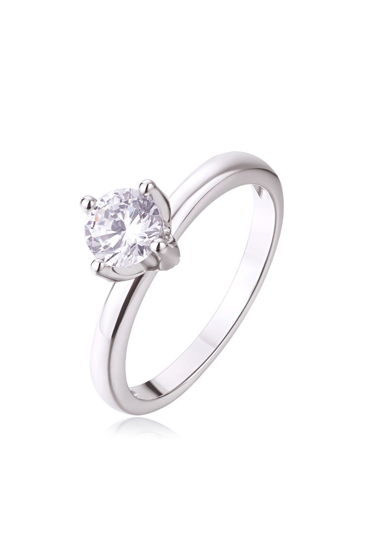 

Кольцо помолвочное из серебра с фианитом р. , Ogisana R-60097, R-60097