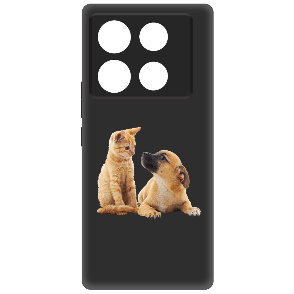 

Чехол-накладка Krutoff Soft Case Лучшие друзья для INFINIX Note 40 Pro 5G черный