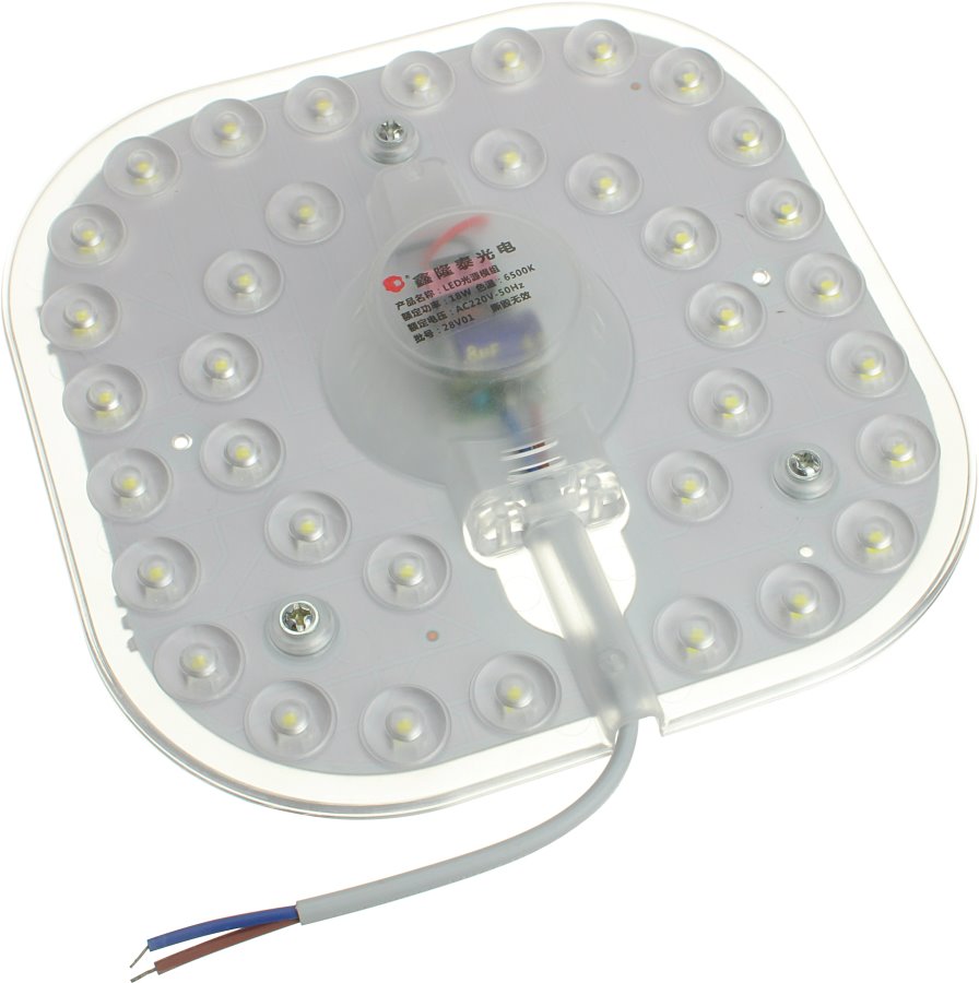 

Светодиодный светильник 36свд 145x145x20мм белый 6500К 220V 18W
