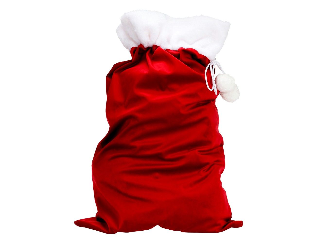 Мешок для подарков РАДОСТЬ, текстиль, красный, 70х48 см, Koopman International