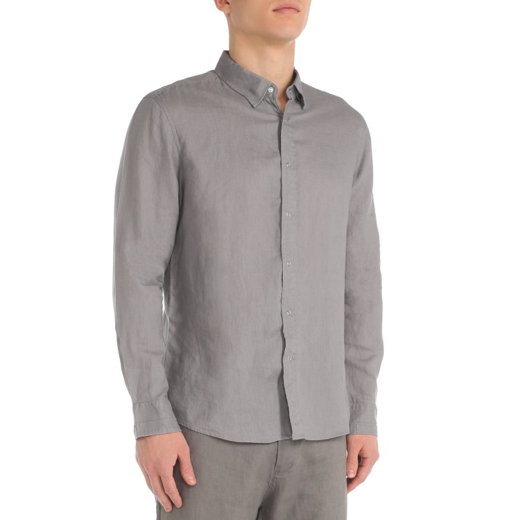 

Рубашка мужская Maison David ML2120 серая 2XL, ML2120