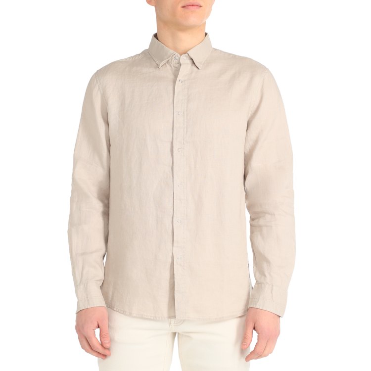 

Рубашка мужская Maison David ML2120 серая 2XL, Серый, ML2120