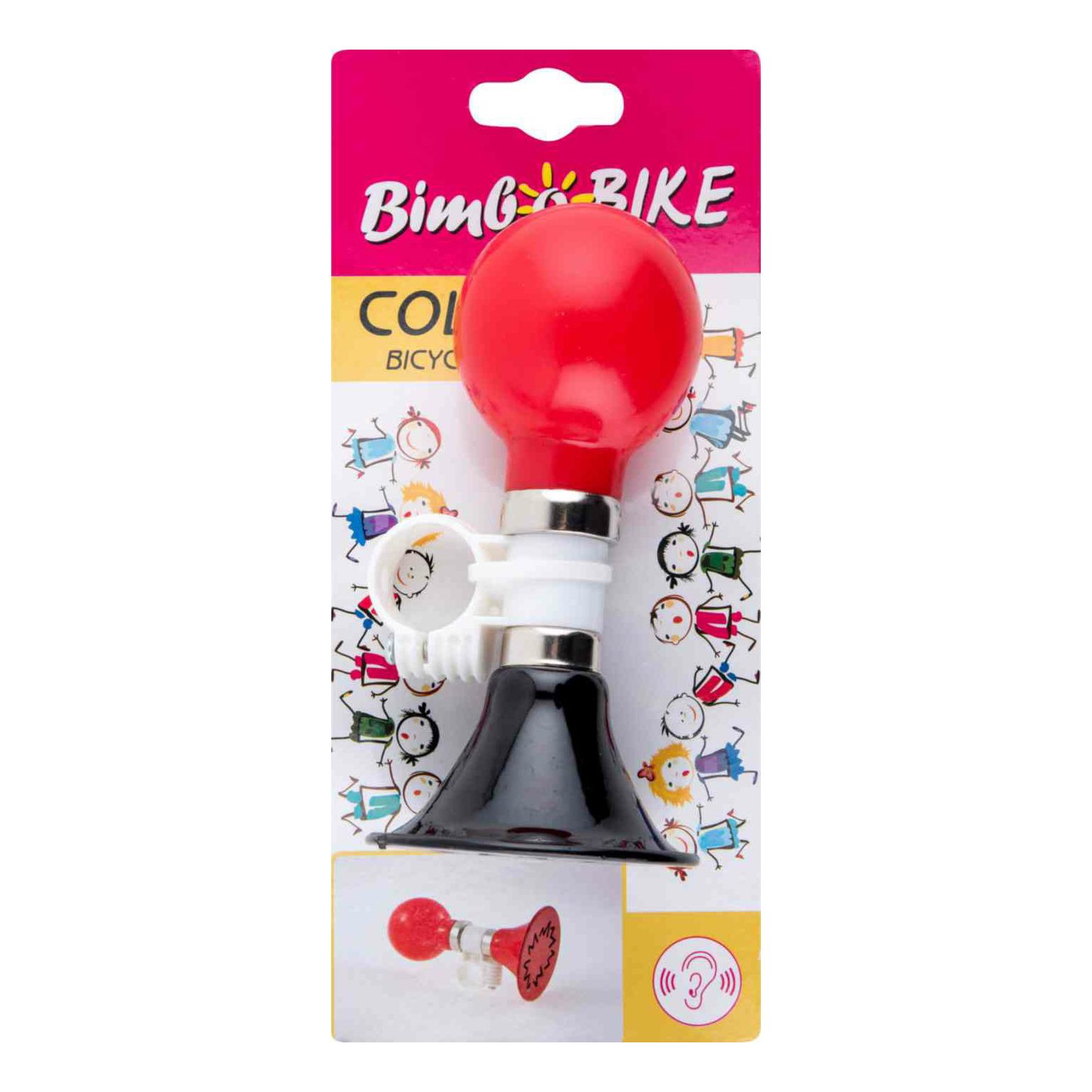

Велосипедный звонок BimGo Bike Клаксон в ассортименте (цвет по наличию), Красный;черный, Клаксон